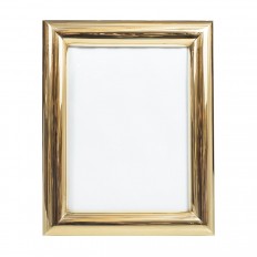 Brass and glass rectangular picture frame